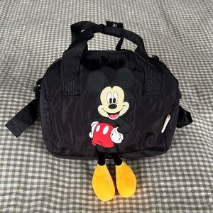 Zara Disney Small Black Bowling Style bag